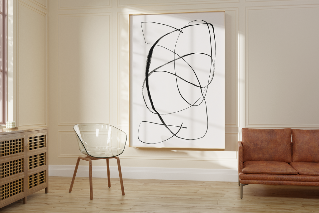 Minimalist Scandinavian Line Art Print