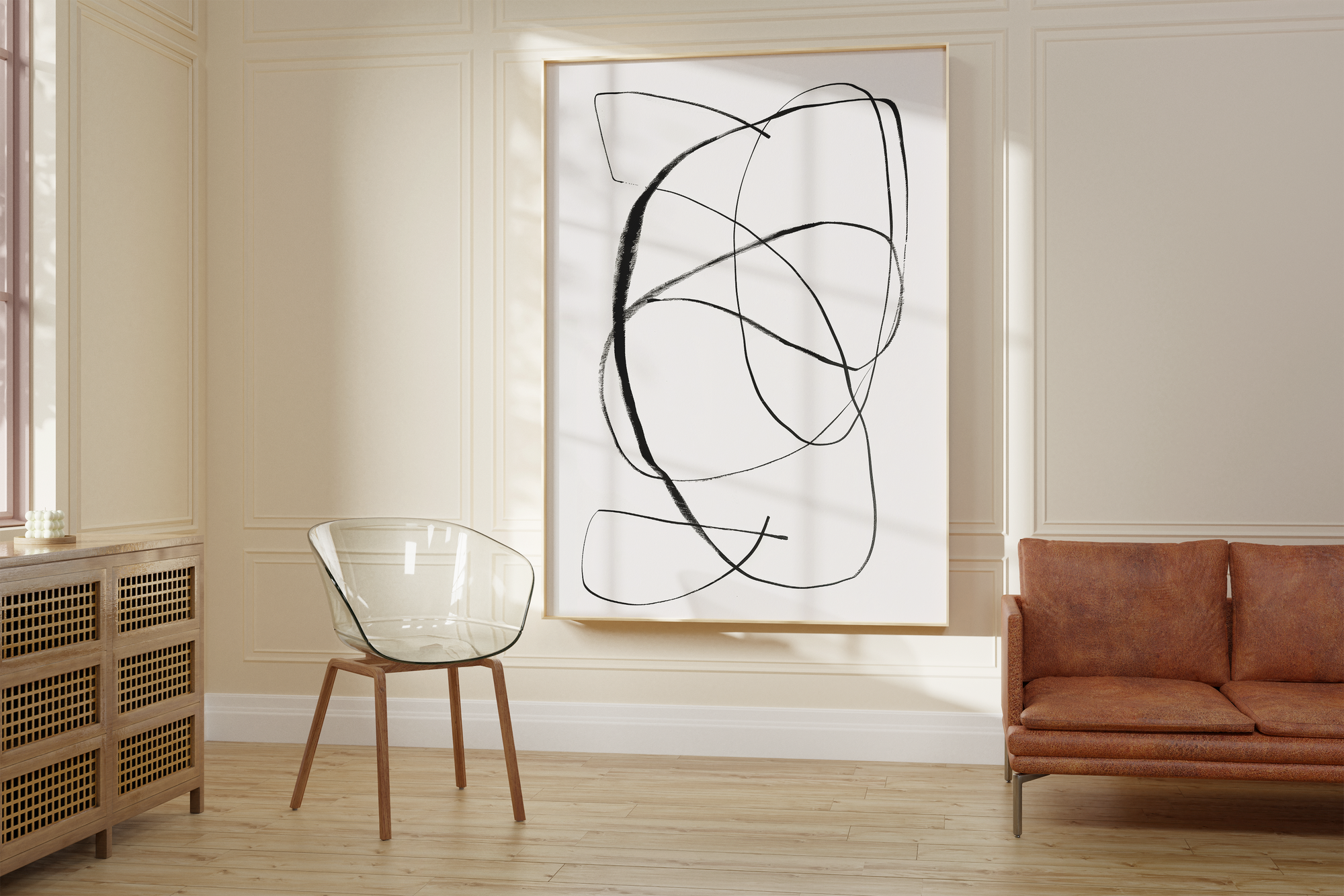 Minimalist Scandinavian Line Art Print