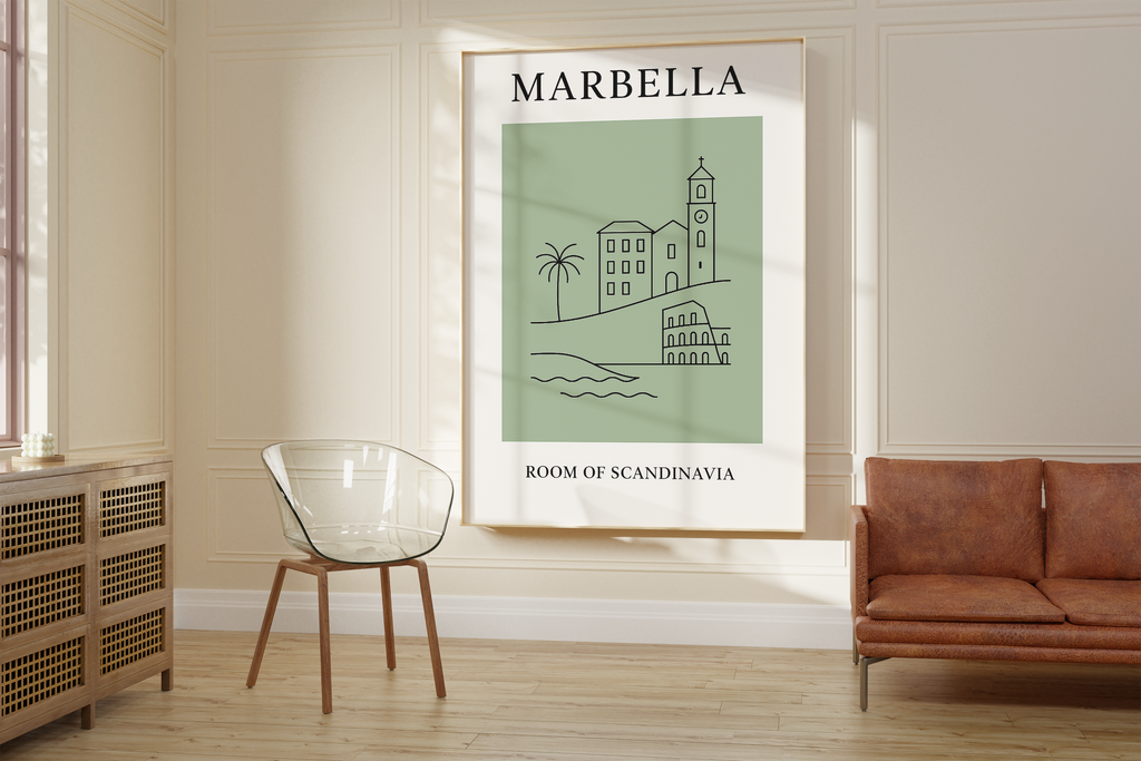 Marbella Minimalist City & Travel Print