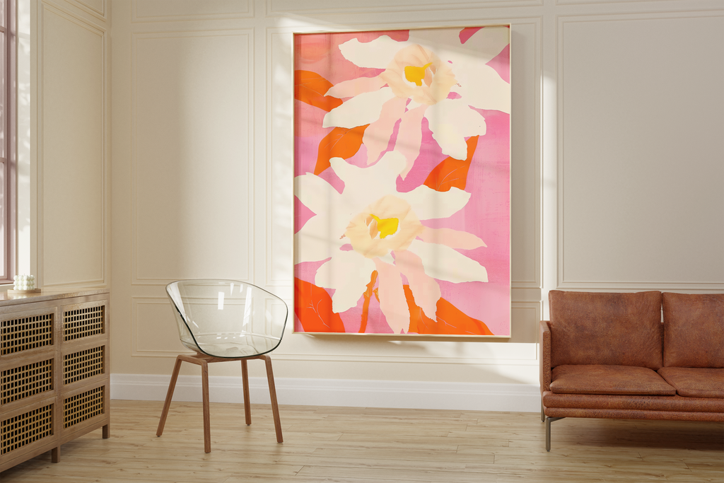 Soft Pink Bloom Print