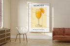 Retro Mimosa Cocktail Print