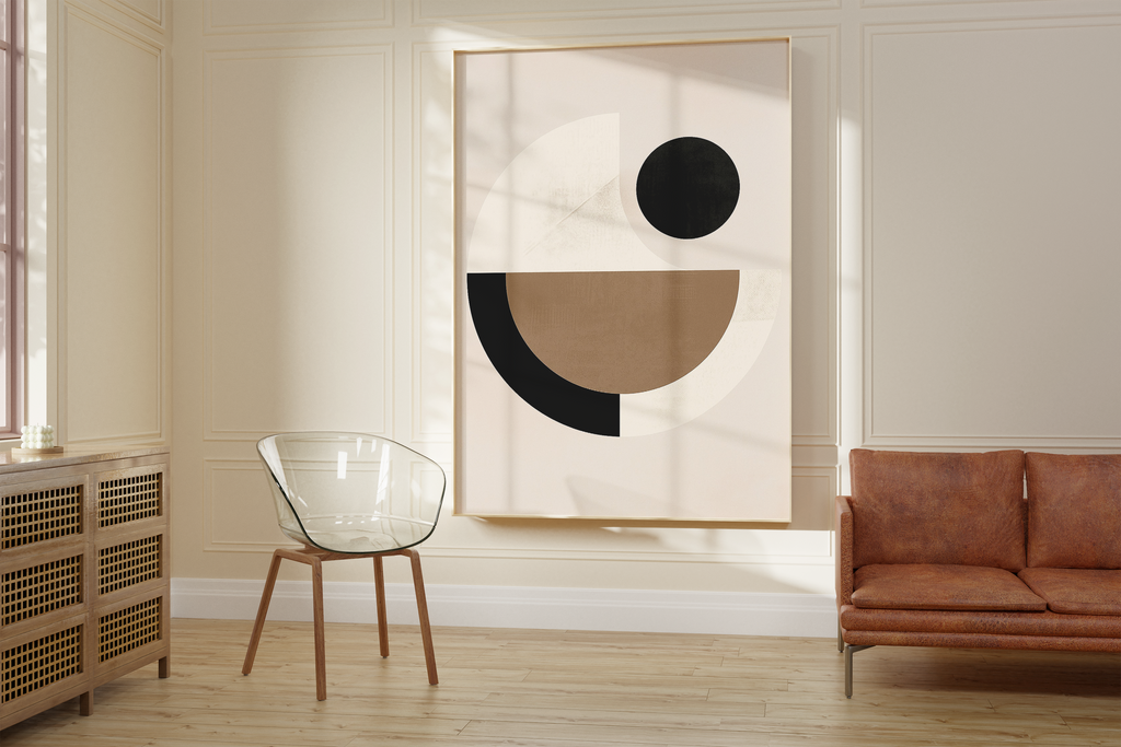 Geometric Earth Tones Print