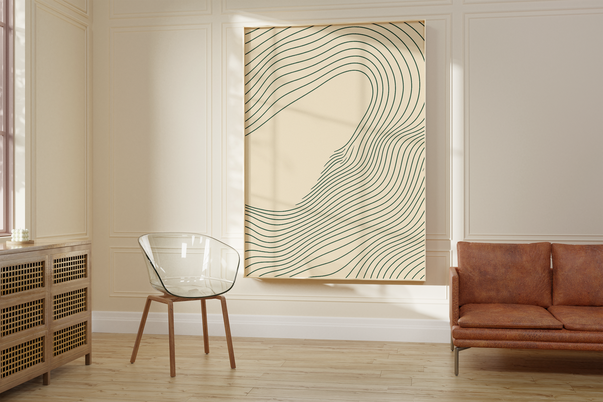 Flowing Line Art Print