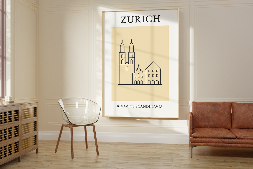 Zurich Minimalist City & Travel Print