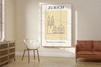 Zurich Minimalist City & Travel Print