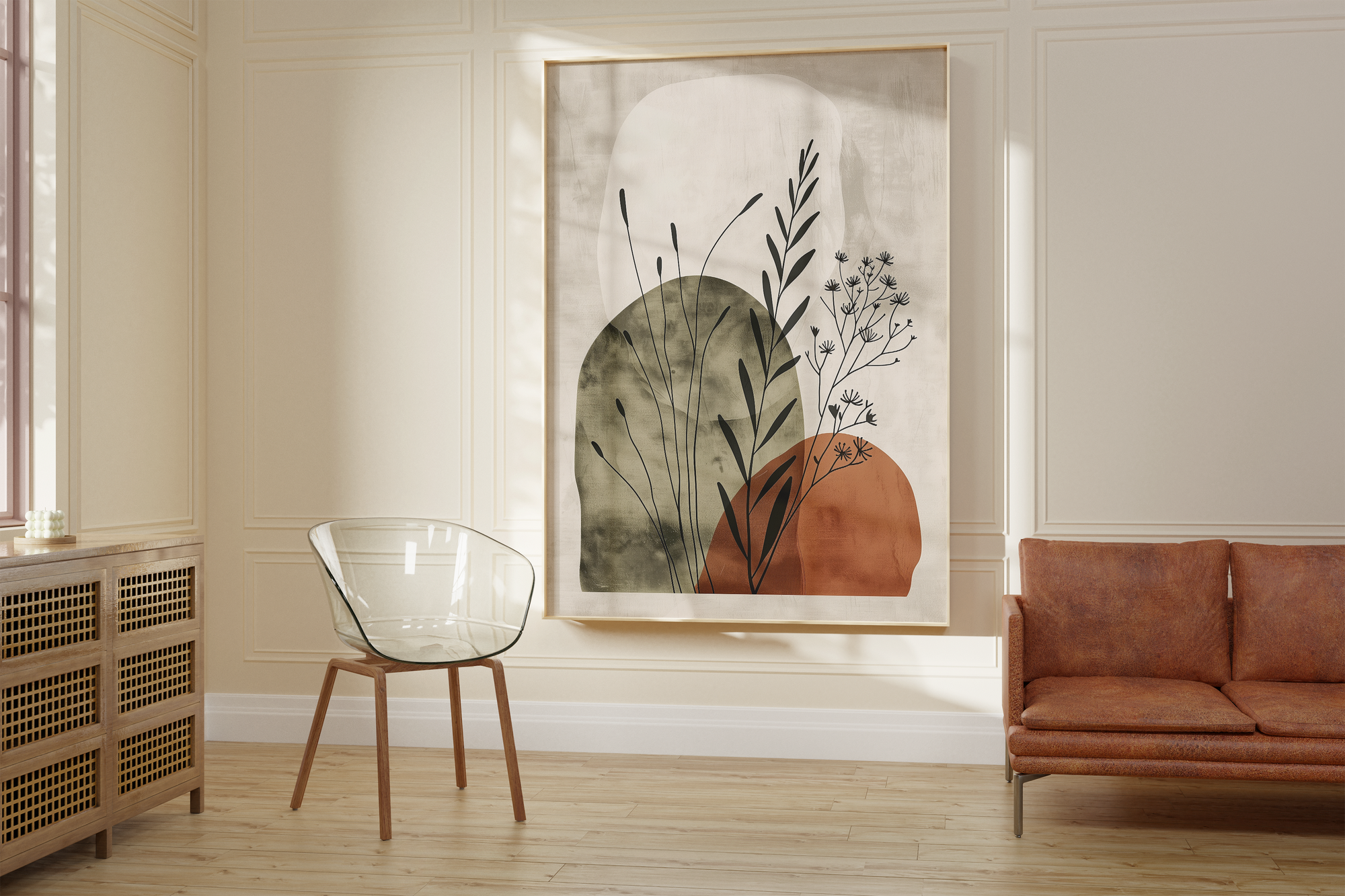 Earth Tone Botanical Print