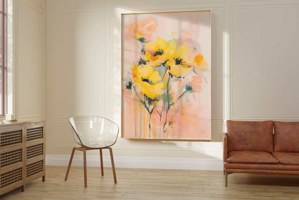 Golden Bloom Harmony Print