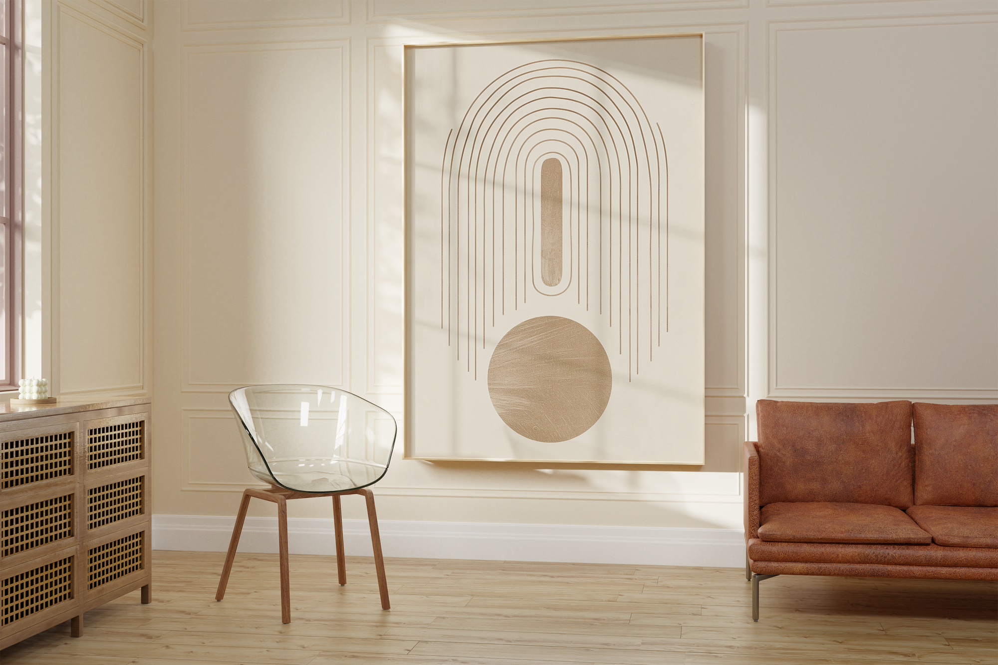 Minimalist Organic Geometry Print