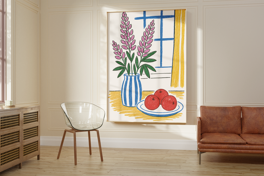 Minimalist Floral Vase Print