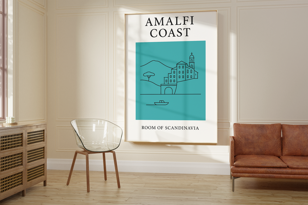 Amalfi Coast Minimalist City & Travel Print