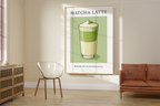Retro Matcha Latte Print