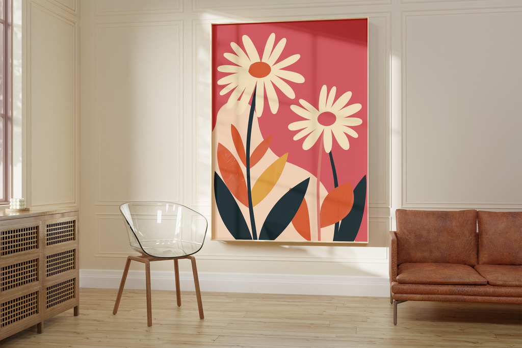 Bold Nordic Blooms Print