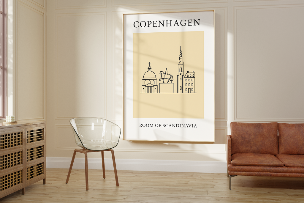 Copenhagen Minimalist City & Travel Print