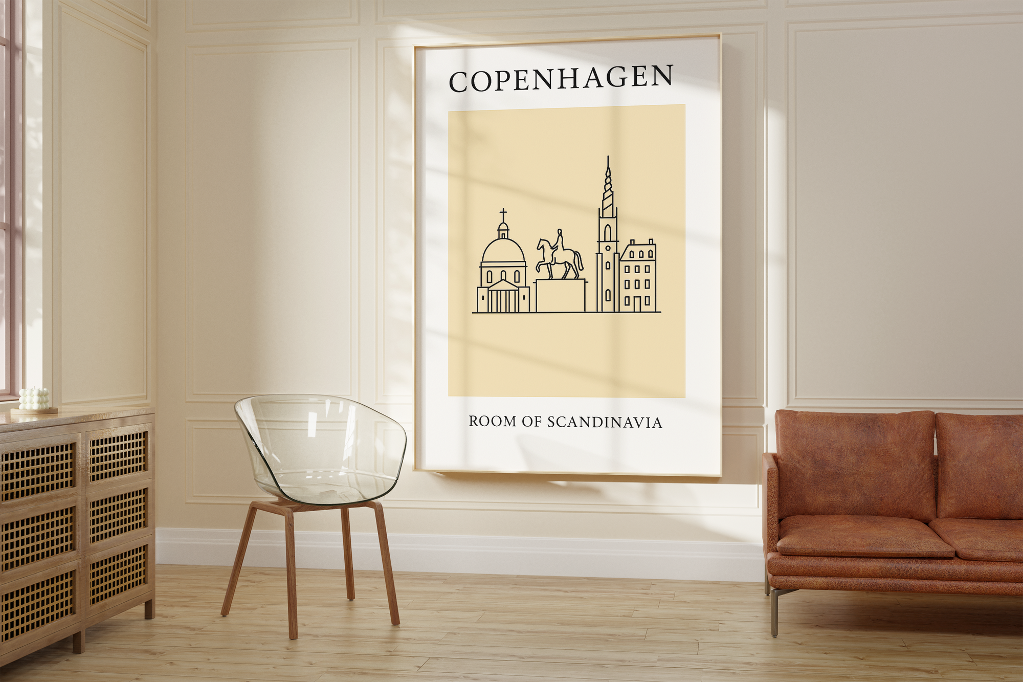 Copenhagen Minimalist City & Travel Print