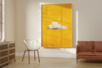 Golden Yellow Cloud Sky Print