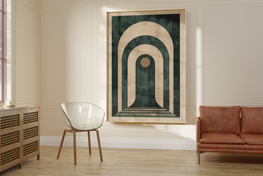 Geometric Line Archway Print