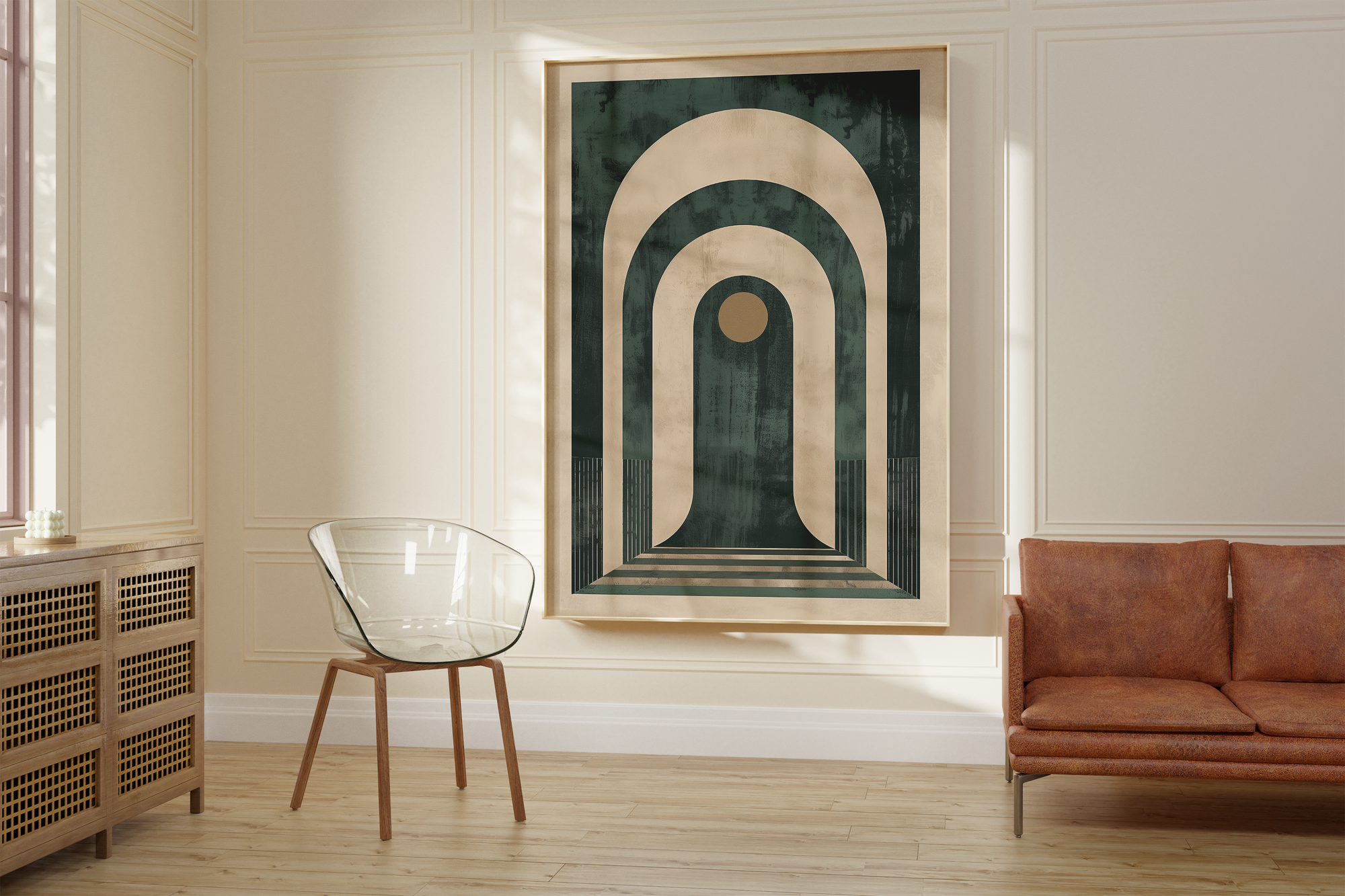 Geometric Line Archway Print