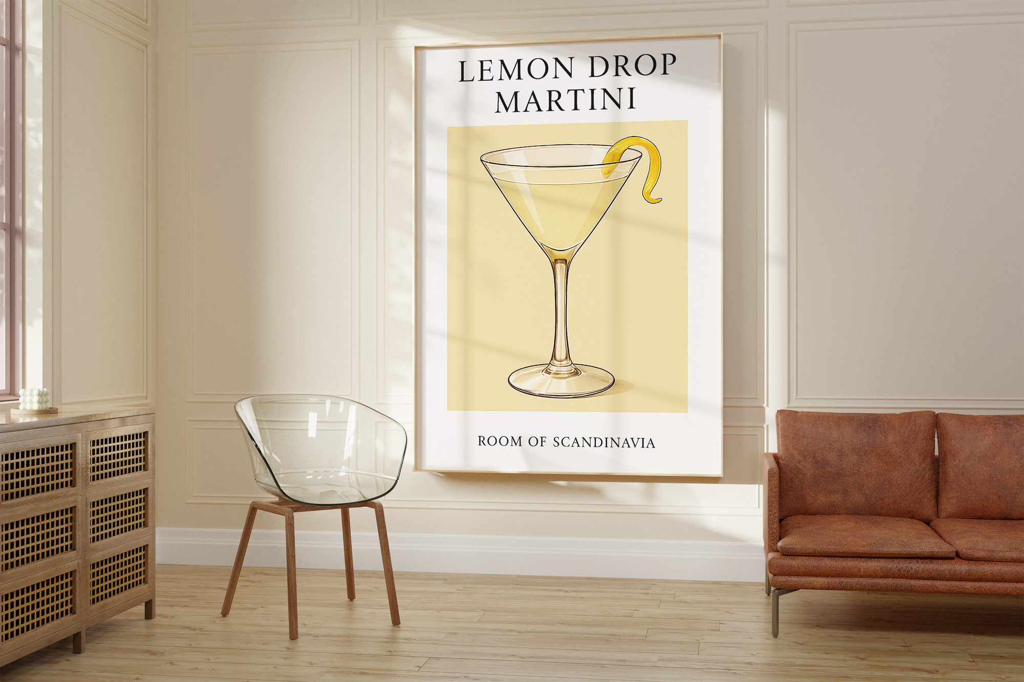Lemon Drop Martini Classic Print