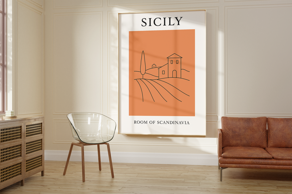 Sicily Minimalist City & Travel Print