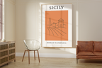 Sicily Minimalist City & Travel Print