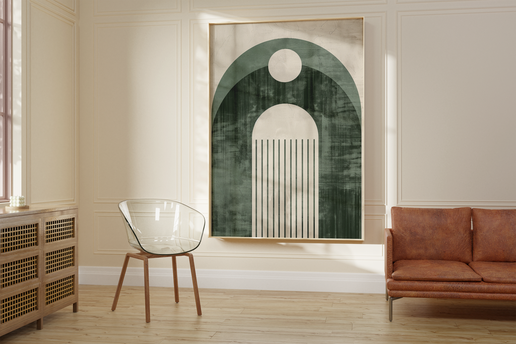 Green Design Arch Print