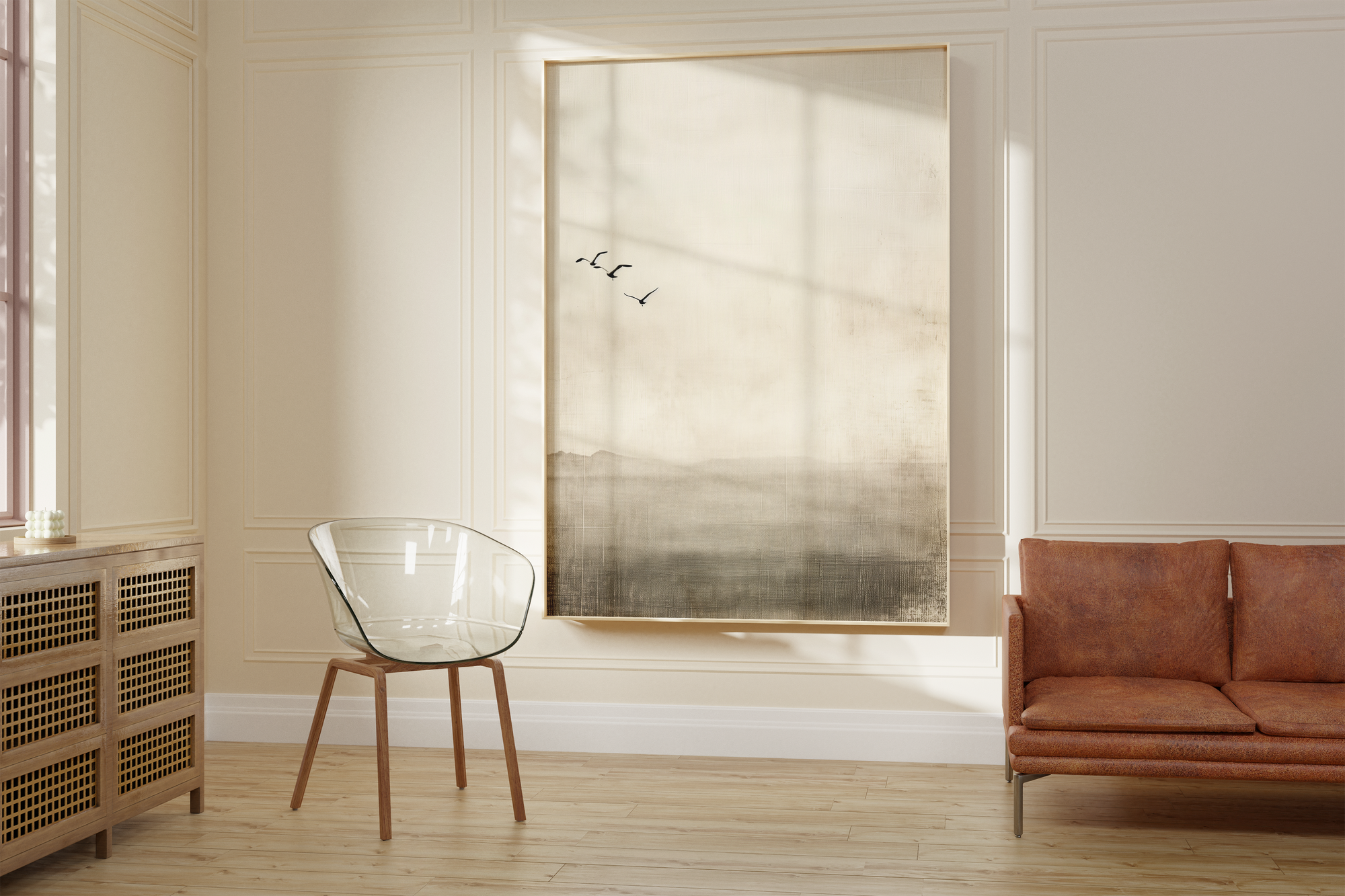 Calm Birds Japandi Print