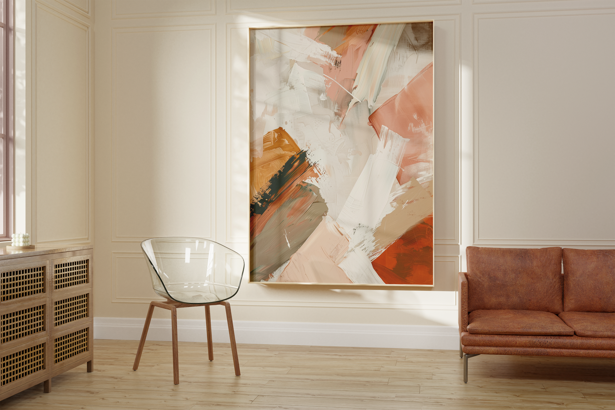 Earthy Brush Texture Print