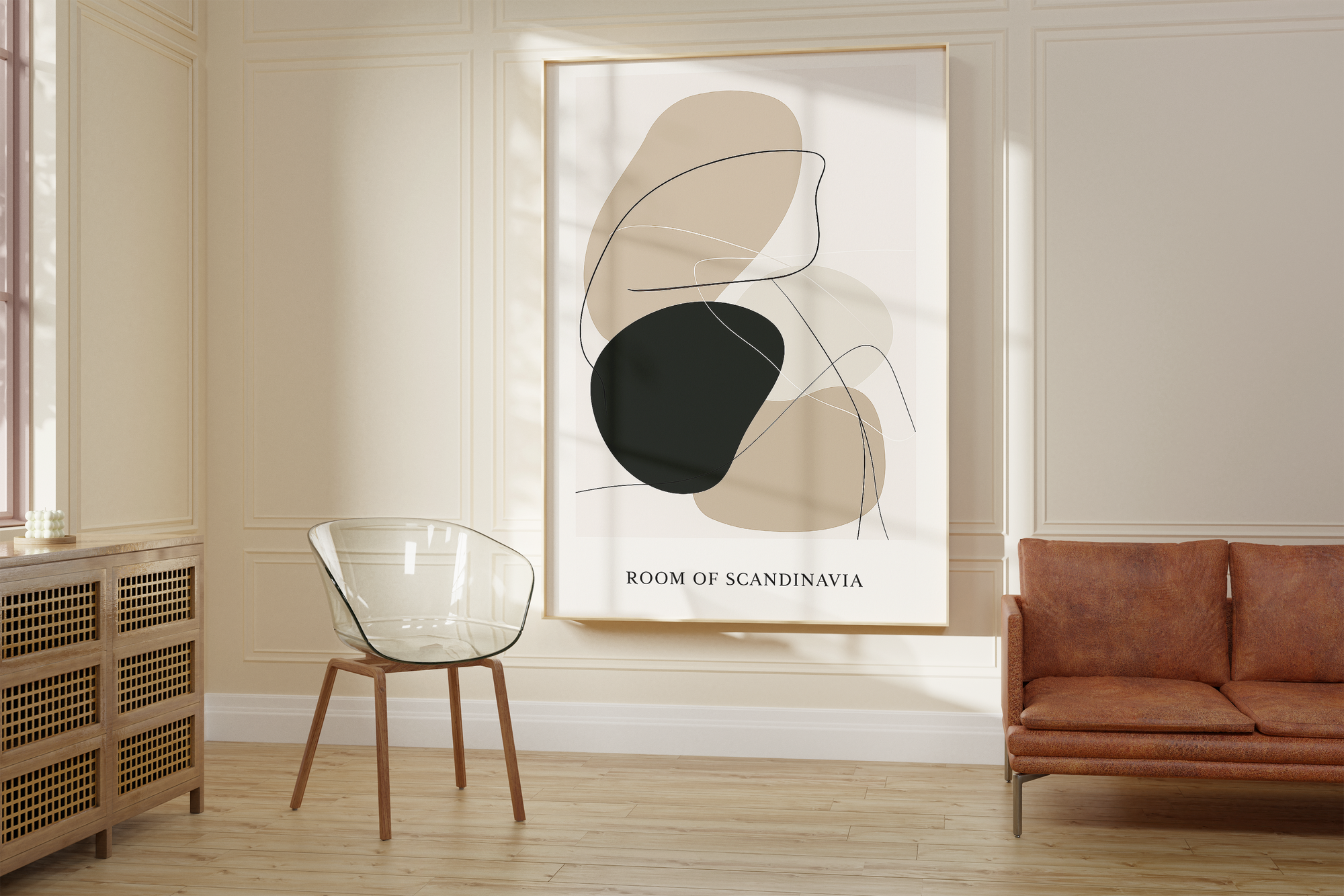 Modern Abstract Line Print