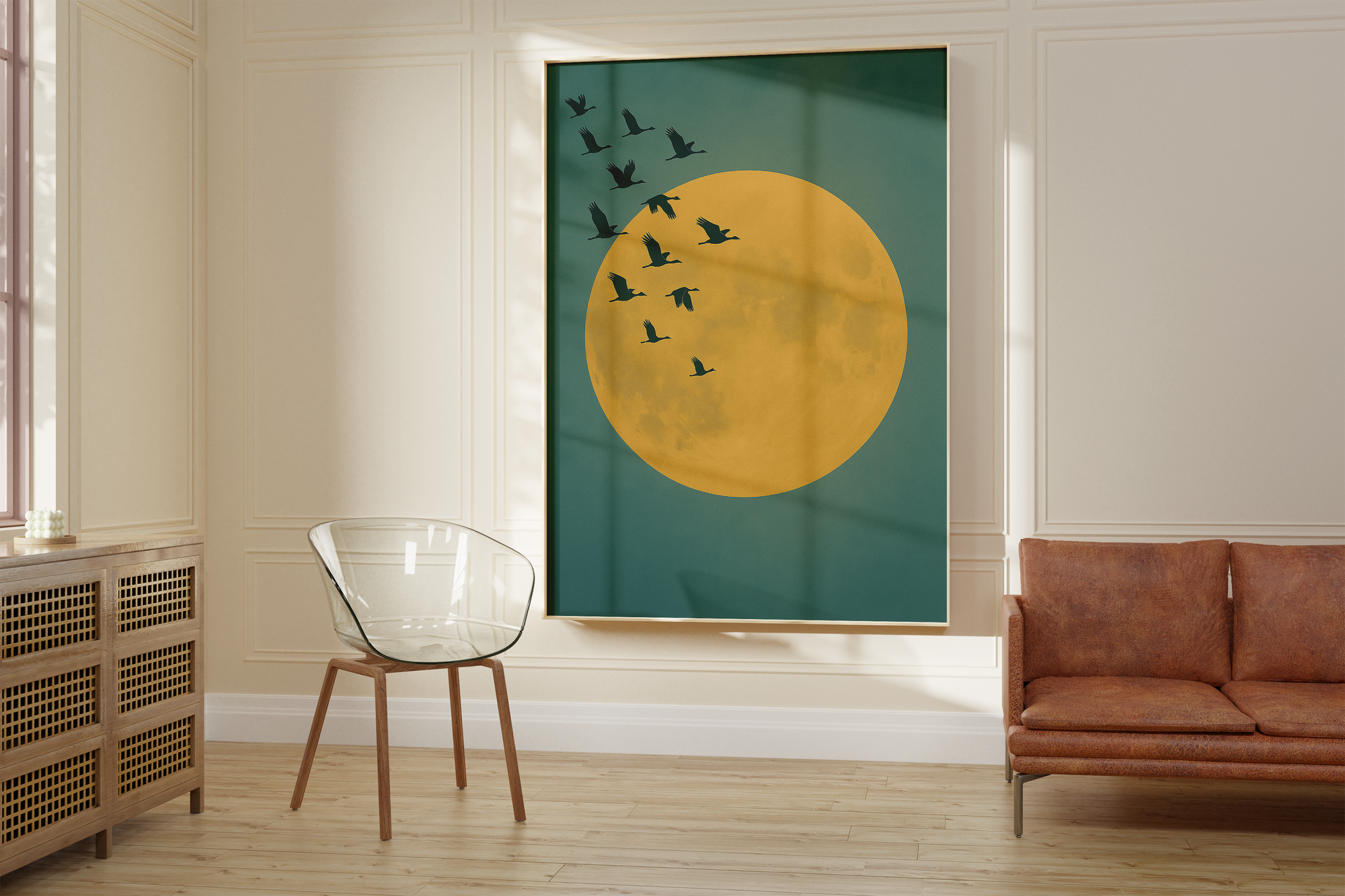 Japandi Moon Minimalist Print