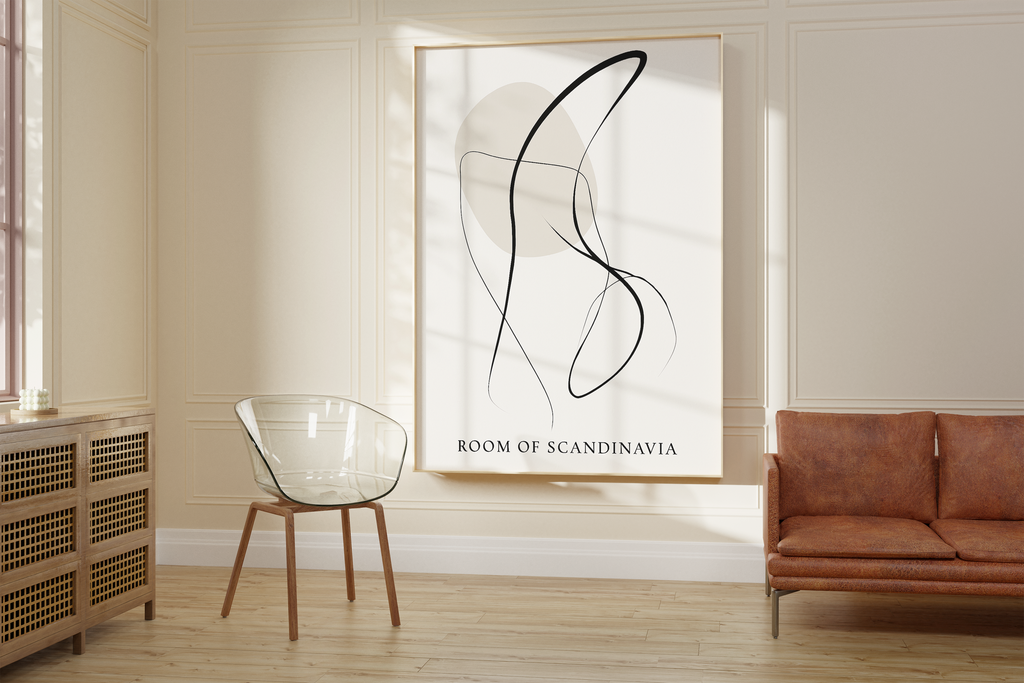 Scandinavian Line Silhouette Print