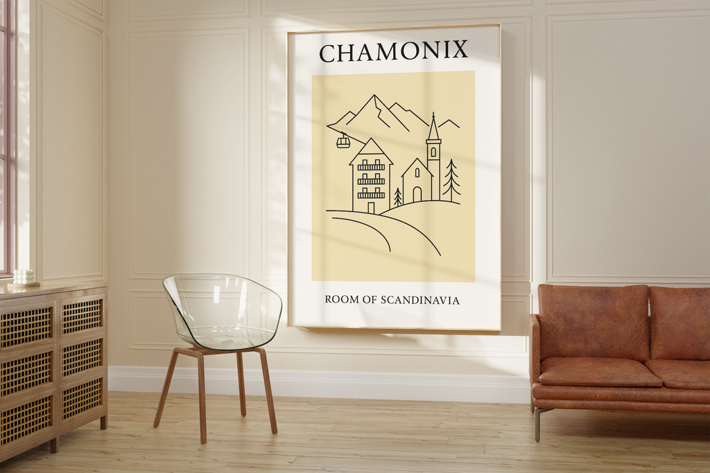 Chamonix Minimalist City & Travel Print