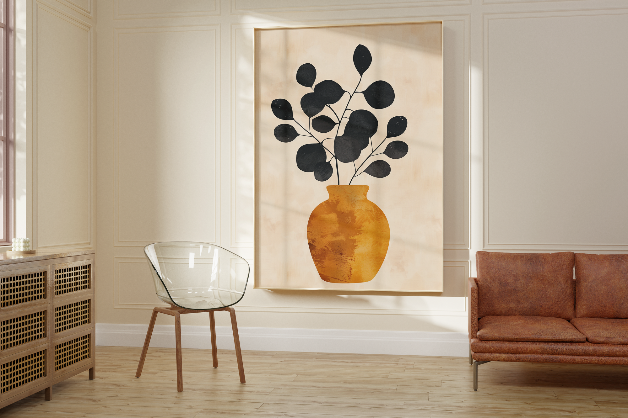 Burnt Orange Vase Print