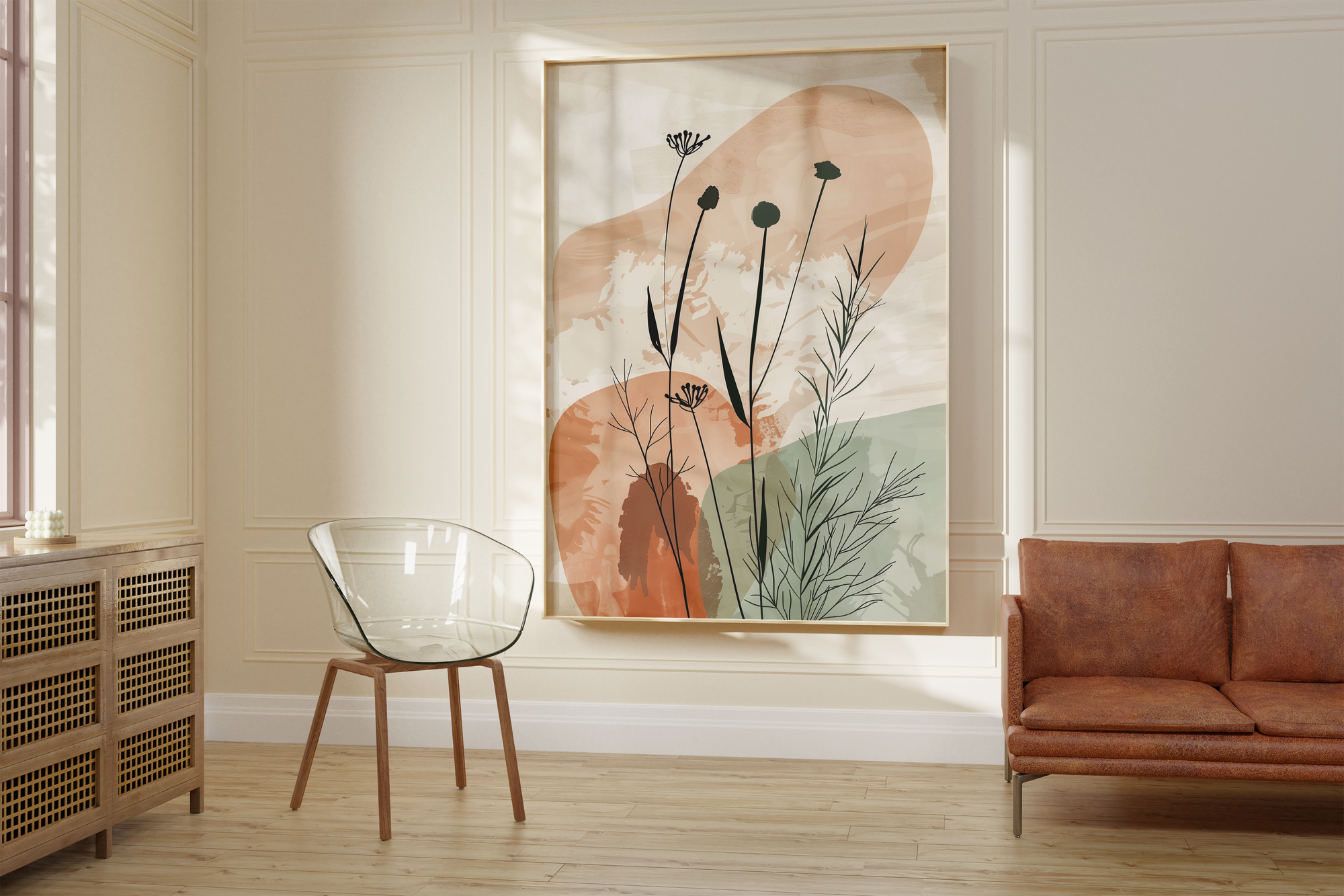 Terracotta Meadow Print