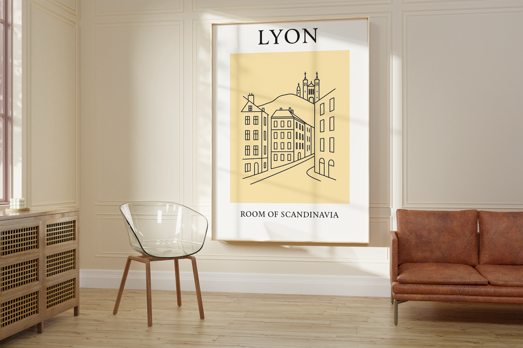 Lyon Minimalist City & Travel Print