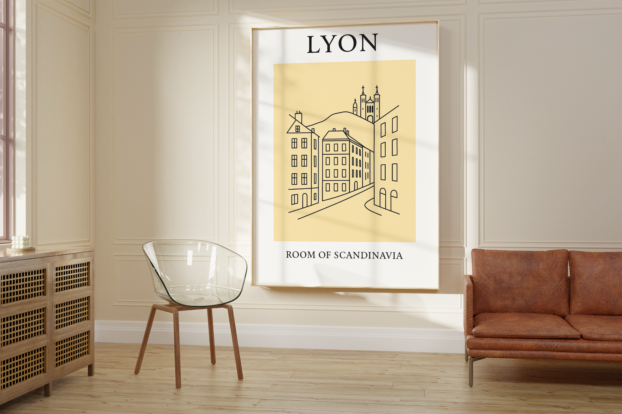 Lyon Minimalist City & Travel Print