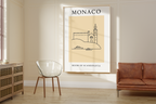 Monaco Minimalist City & Travel Print