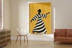 Yellow Minimalist Portrait Gallery Print