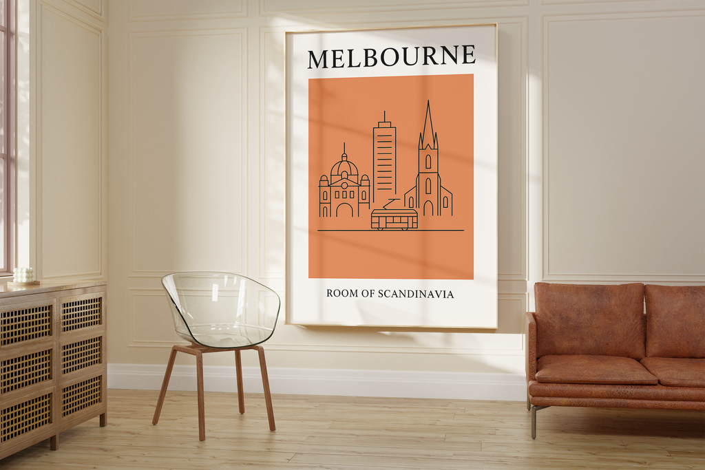 Melbourne Minimalist City & Travel Print
