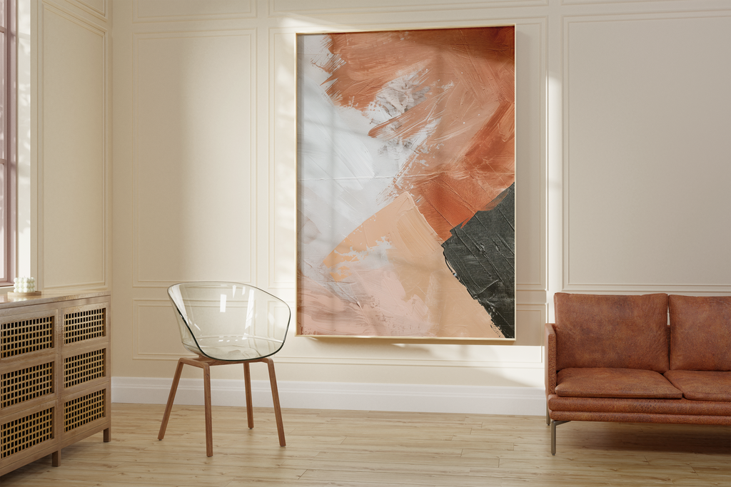 Brush Texture Warm Tones Print