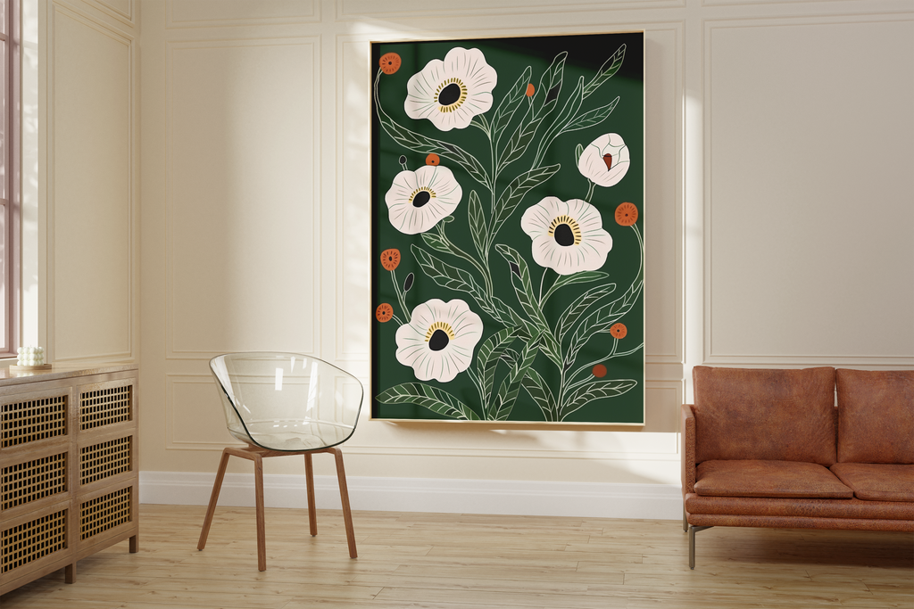 Light Meadow Blooms Print