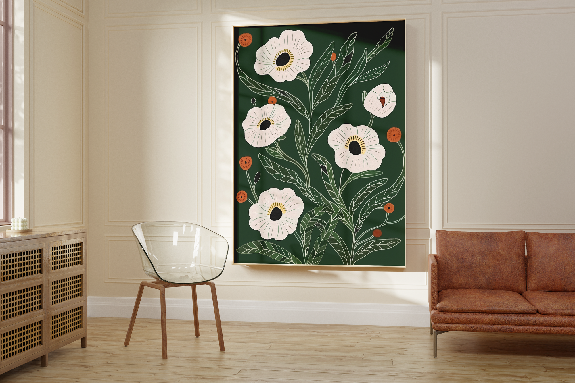 Light Meadow Blooms Print