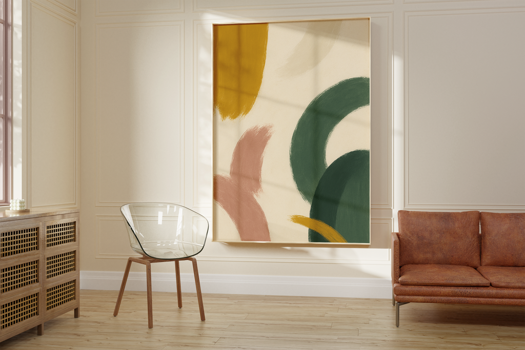 Soft Curves Color Print