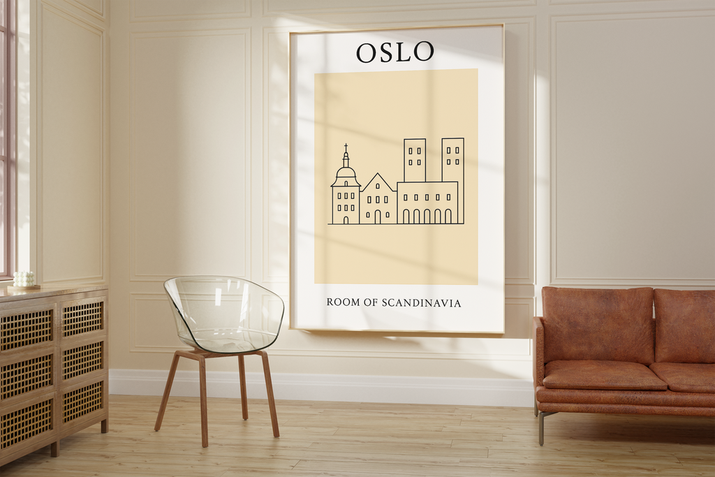 Oslo Minimalist City & Travel Print