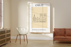 Oslo Minimalist City & Travel Print