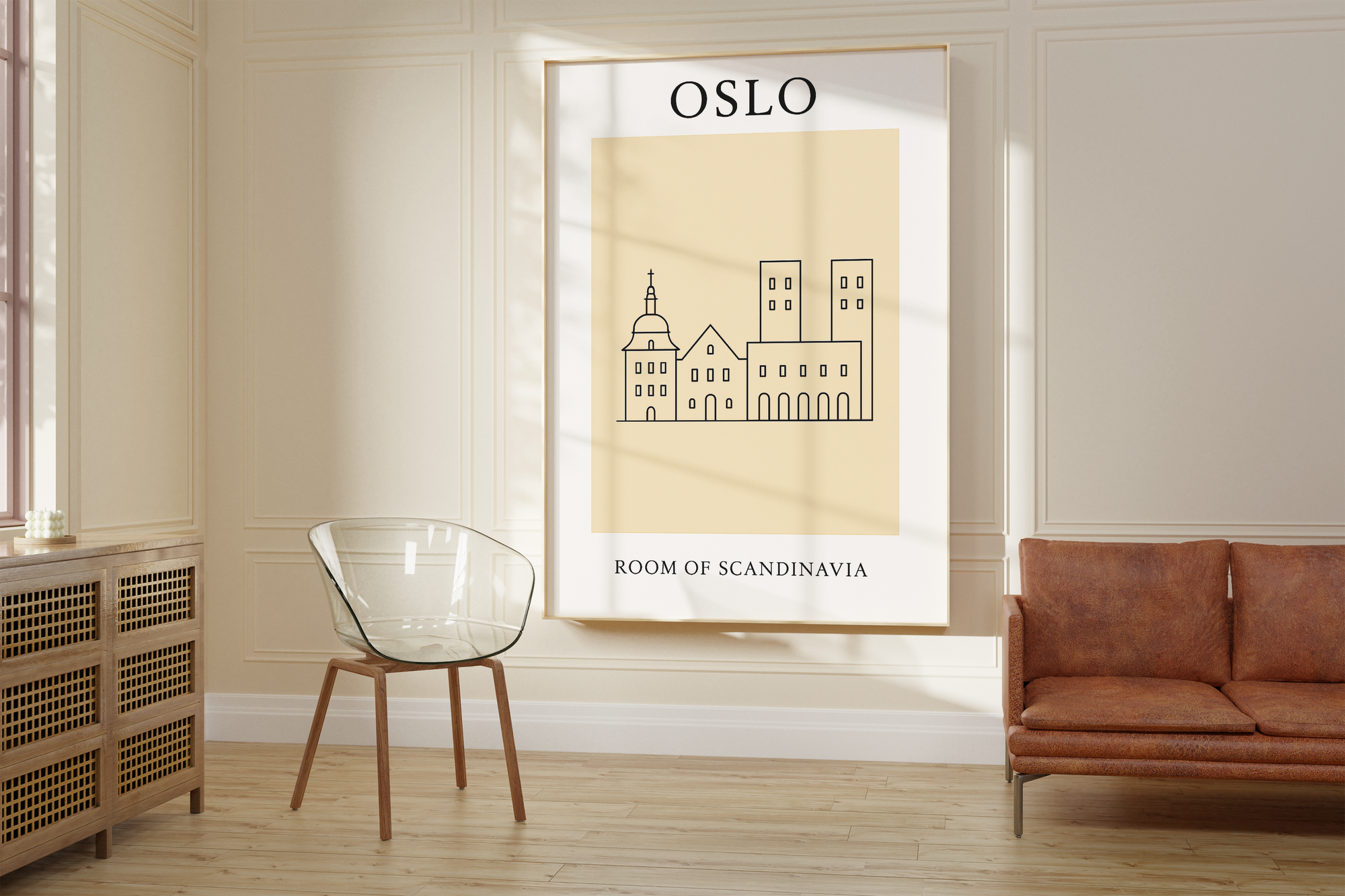Oslo Minimalist City & Travel Print