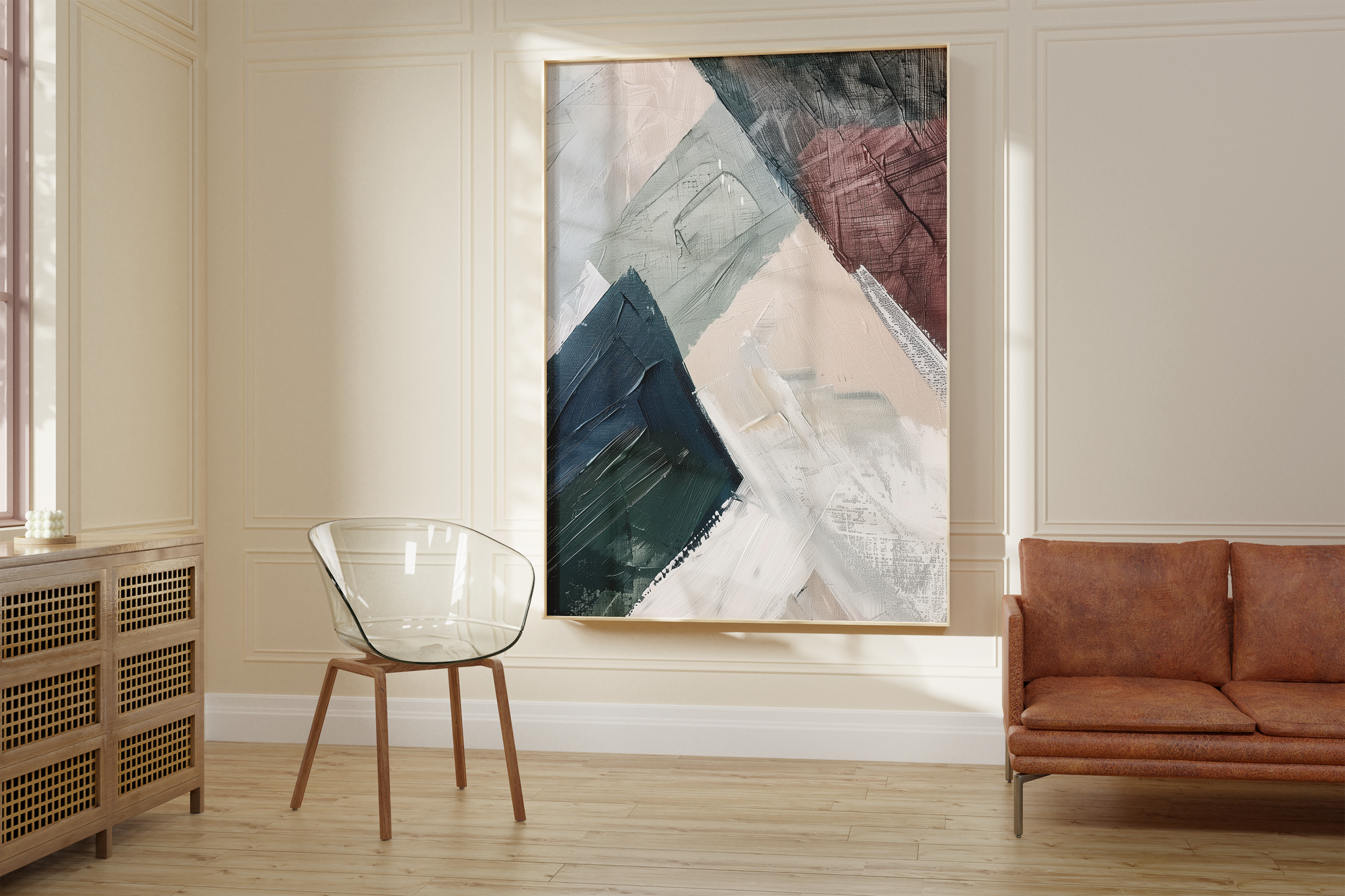 Modern Color Blocks Design Print