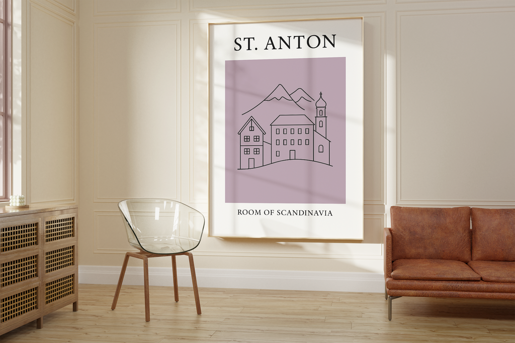St. Anton Minimalist City & Travel Print