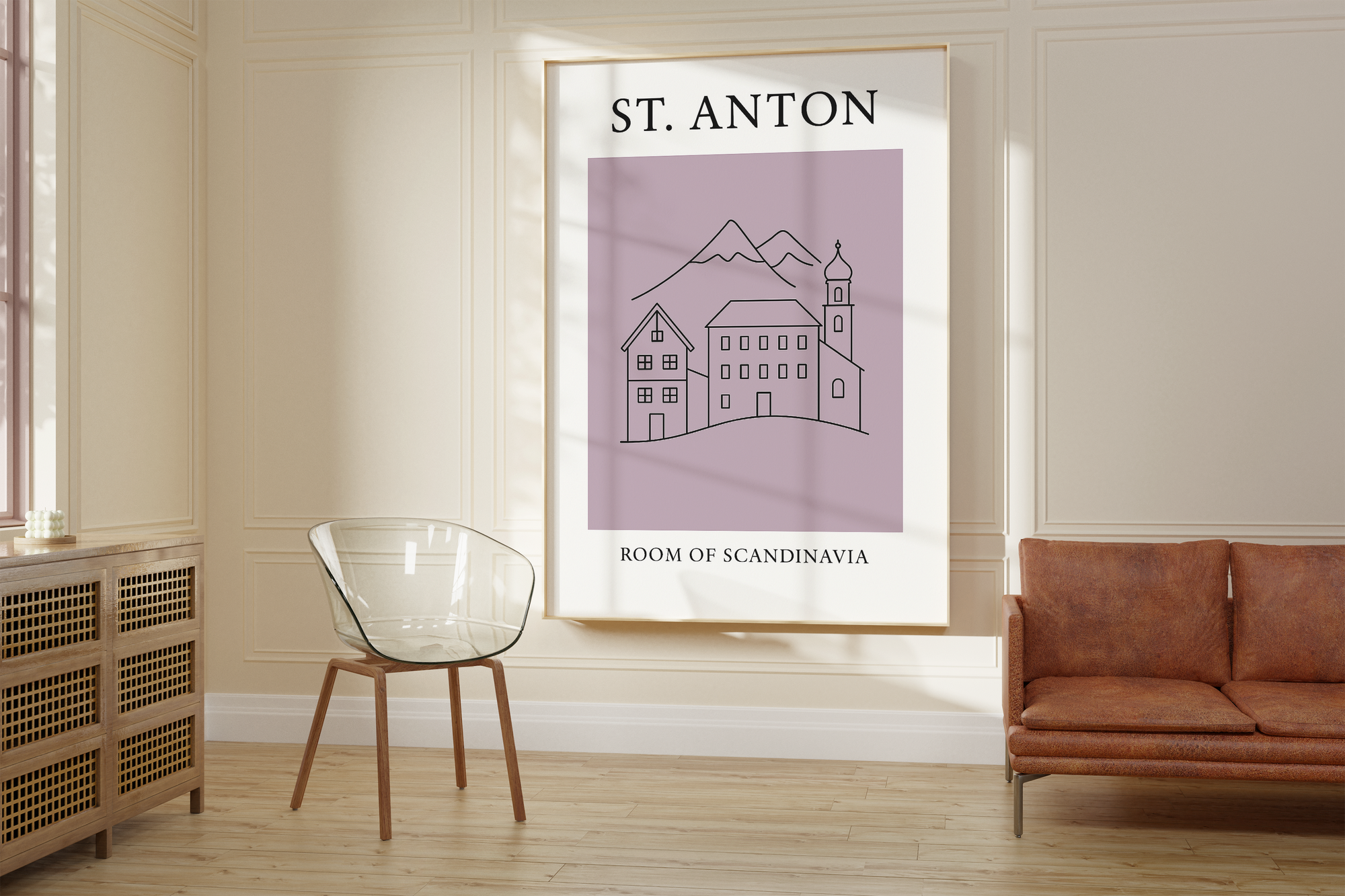 St. Anton Minimalist City & Travel Print