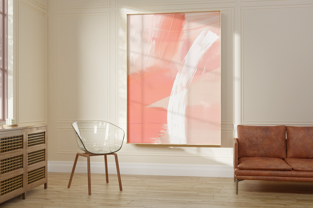 Soft Coral Tones Print