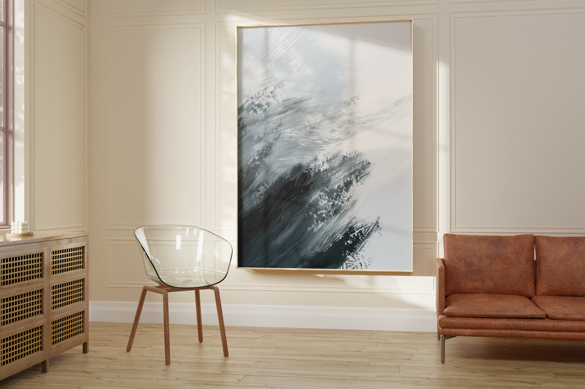 Abstract Icy Tones Print